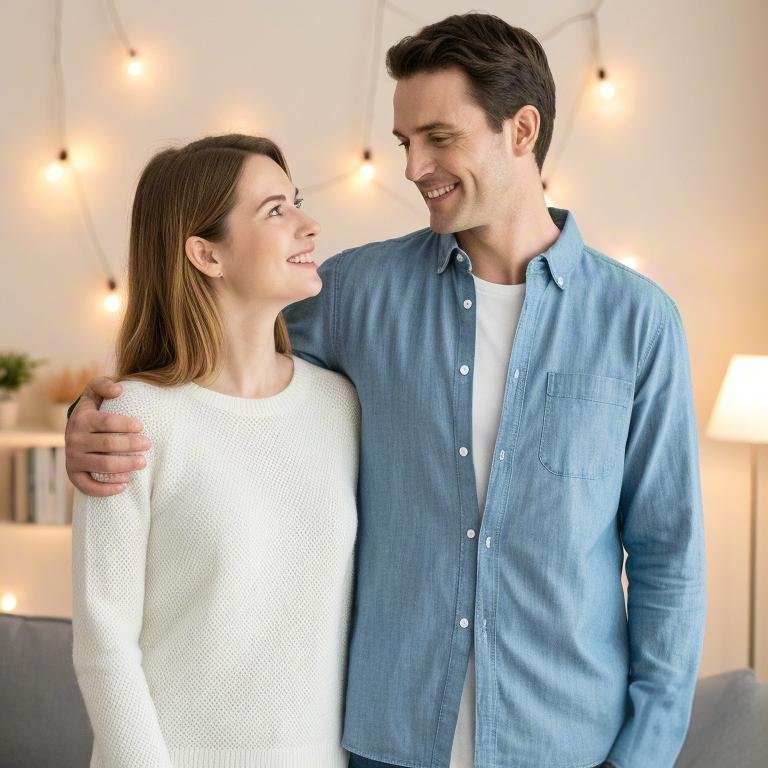 A date between a single mom and her partner, symbolizing mutual understanding and support.