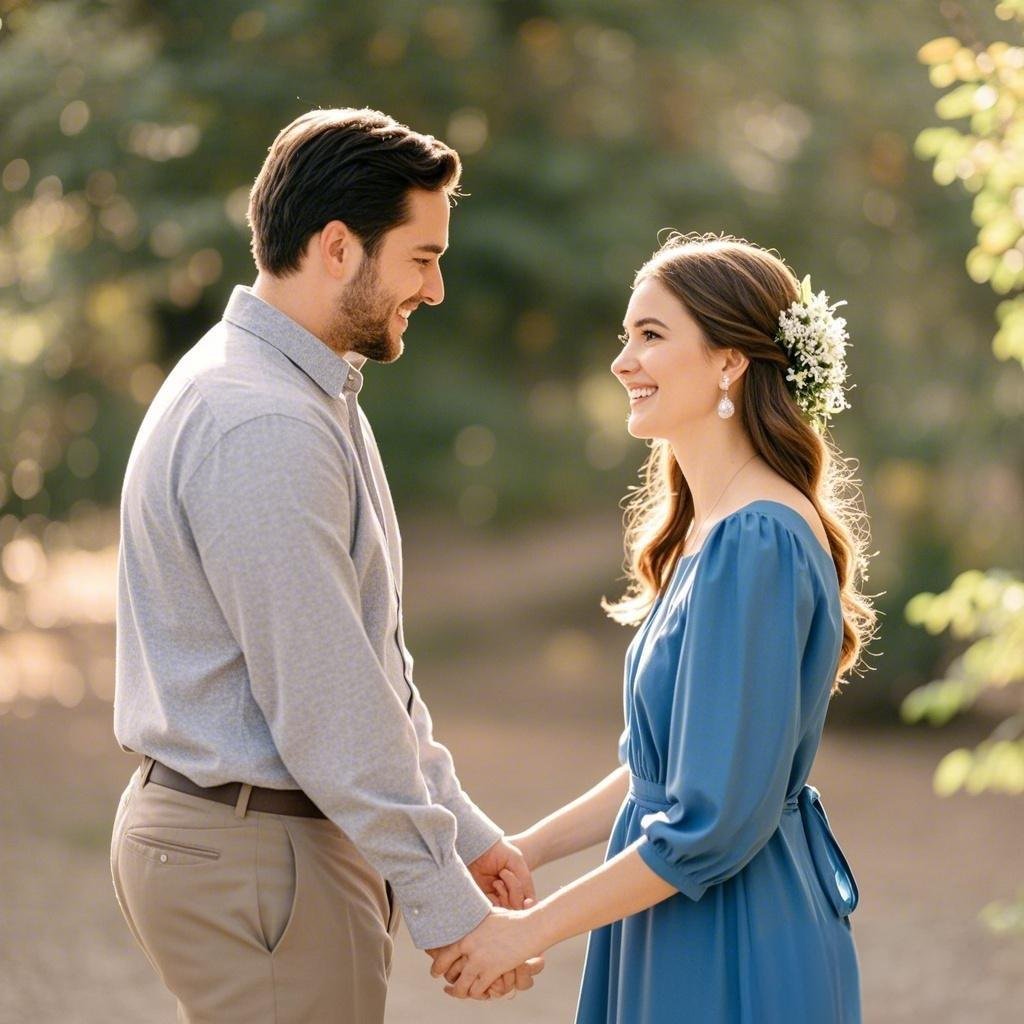 A married couple holding hands, symbolizing marriage as a romantic relationship.