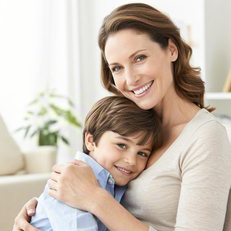 A single mom enjoying a moment with her child, highlighting the importance of stability.