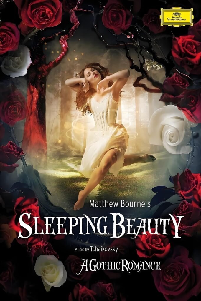 A dramatic film poster featuring eerie mansions and shadowy landscapes, symbolizing gothic romance in film.