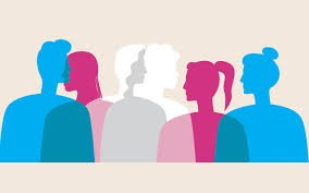 Illustration of diverse individuals promoting trans-inclusive dating and relationships