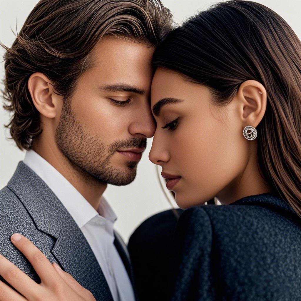 Partners sharing a moment of empathy, reflecting modern dating trends.