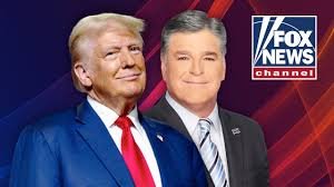 Sean Hannity speaking at a Fox News event, representing his career in conservative media.