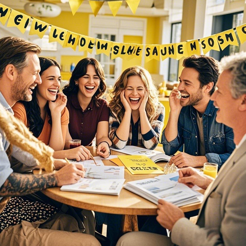 A person reading funny dirty jokes for adults on their smartphone with a smile.