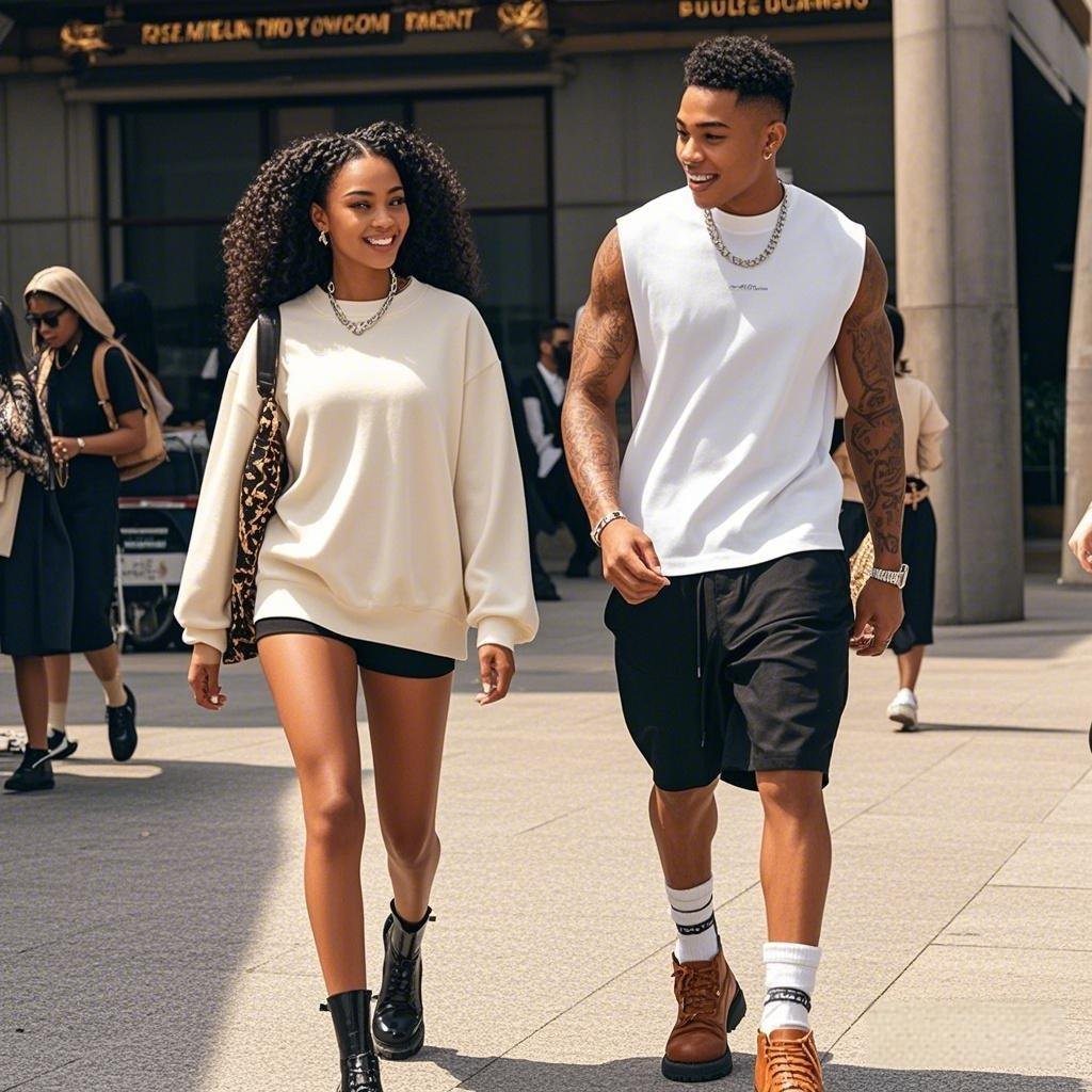 India Westbrooks and Devin Haney enjoying a public outing