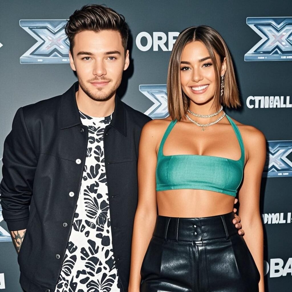 Liam Payne and Danielle Peazer during The X Factor days