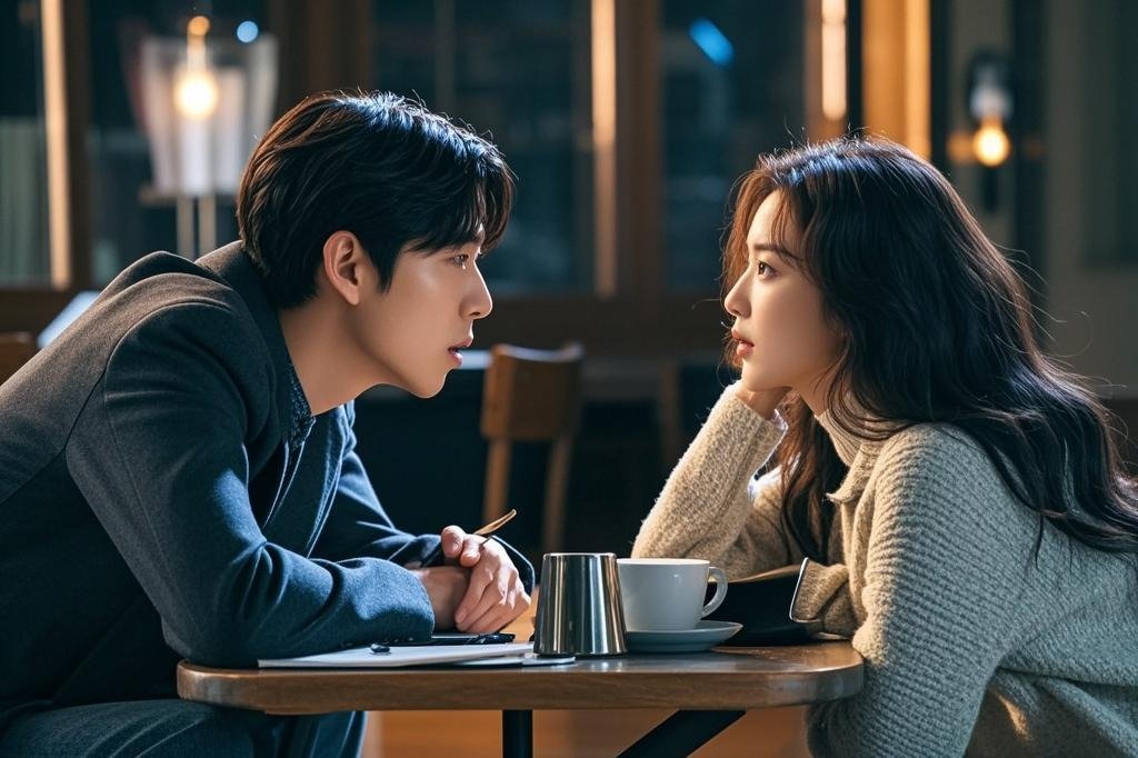 A tense interaction between Lee Sang-yi and Han Ji-hyun, adding drama to No Gain No Love.