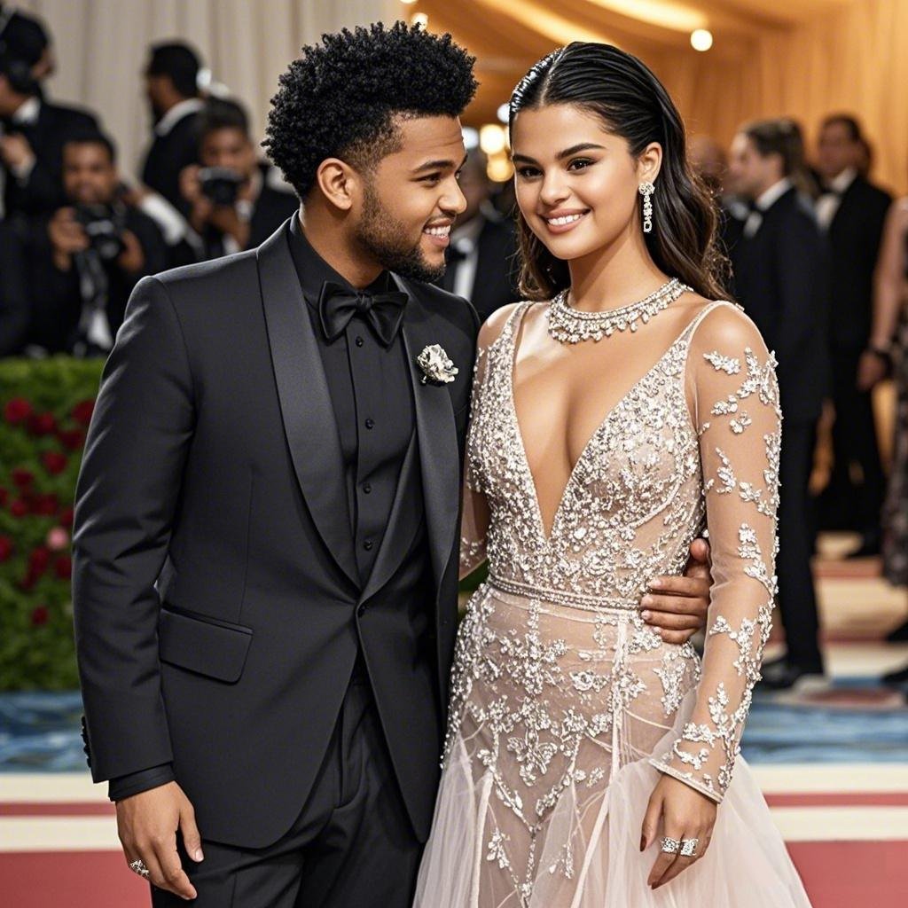Selena Gomez and The Weeknd at the Met Gala 2017