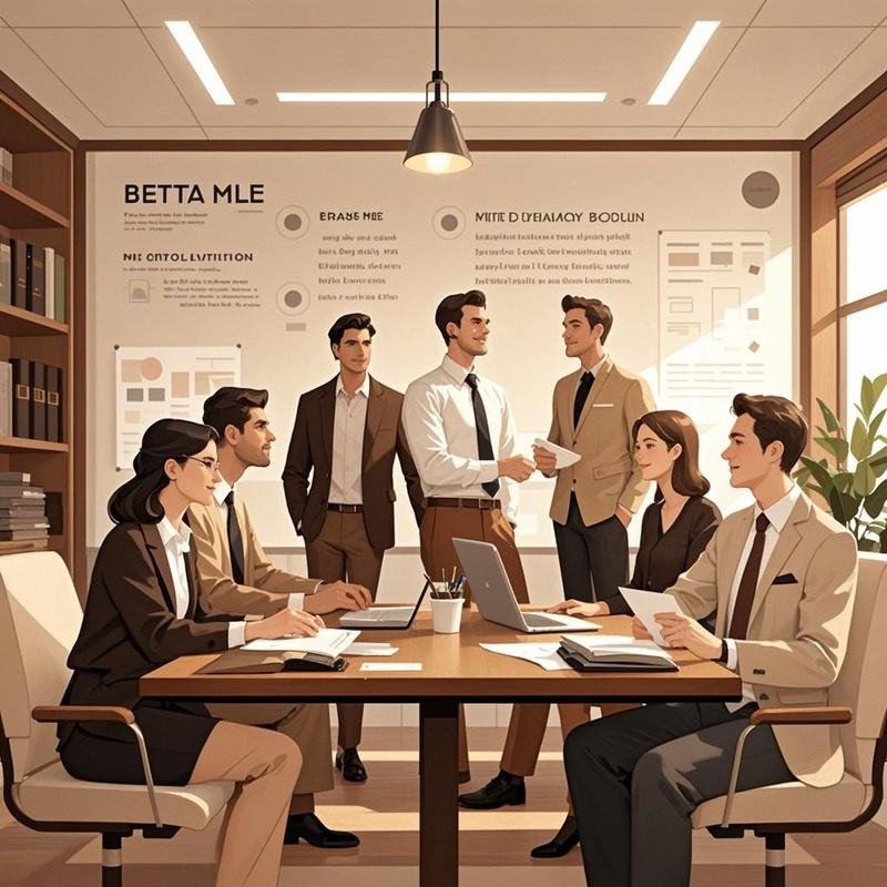 Illustration of beta male traits in collaborative environments