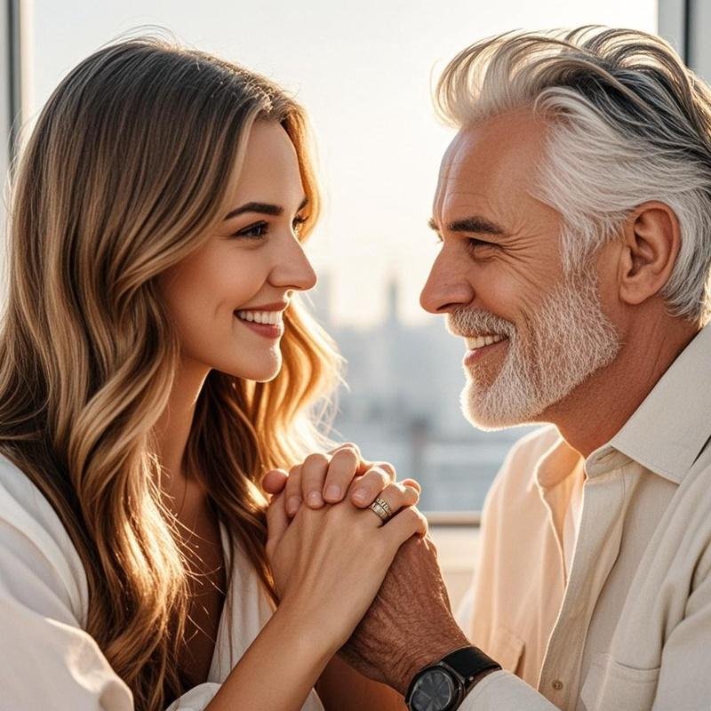 Happy couple representing why women prefer older men, showcasing emotional connection